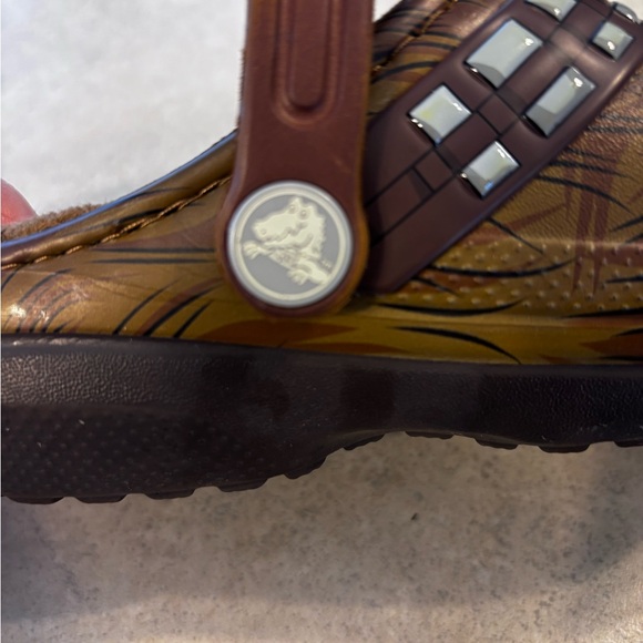 Kids Chewbacca Lined Crocs Star X Wars shoes 12 Child boys girls - Picture 7 of 8